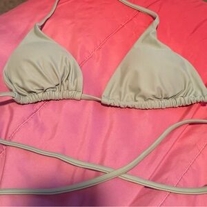 ROMWE Light Green Bikini Top